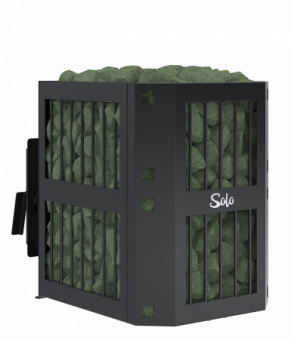 Печь банная SOLO 14S (6 мм, УТ, без бака, стекло ROBAX 180x210 мм)
