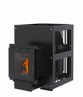 Печь банная SOLO 14S (6 мм, УТ, без бака, стекло ROBAX 180x210 мм)